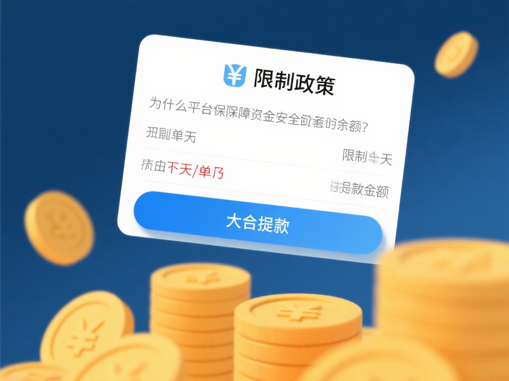 很多人可能会疑惑，为什么平台要对提现金额进行限制？